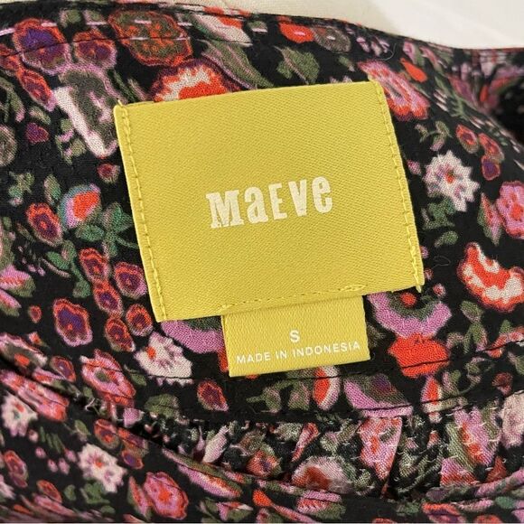 Anthropologie Maeve Orli Bibben Floral Button Blouse Size Small - Picture 5 of 7